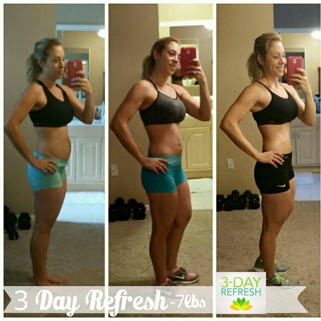 beachbody 3-day refresh results, down 7 pounds